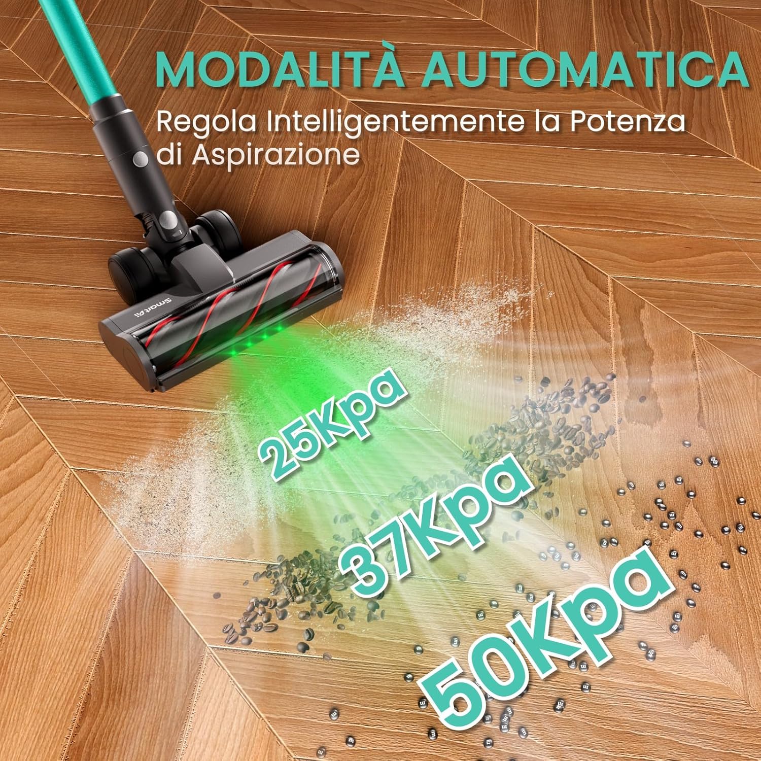Smartai V5 Aspirapolvere Senza Fili 50Kpa/600W - immagine 6