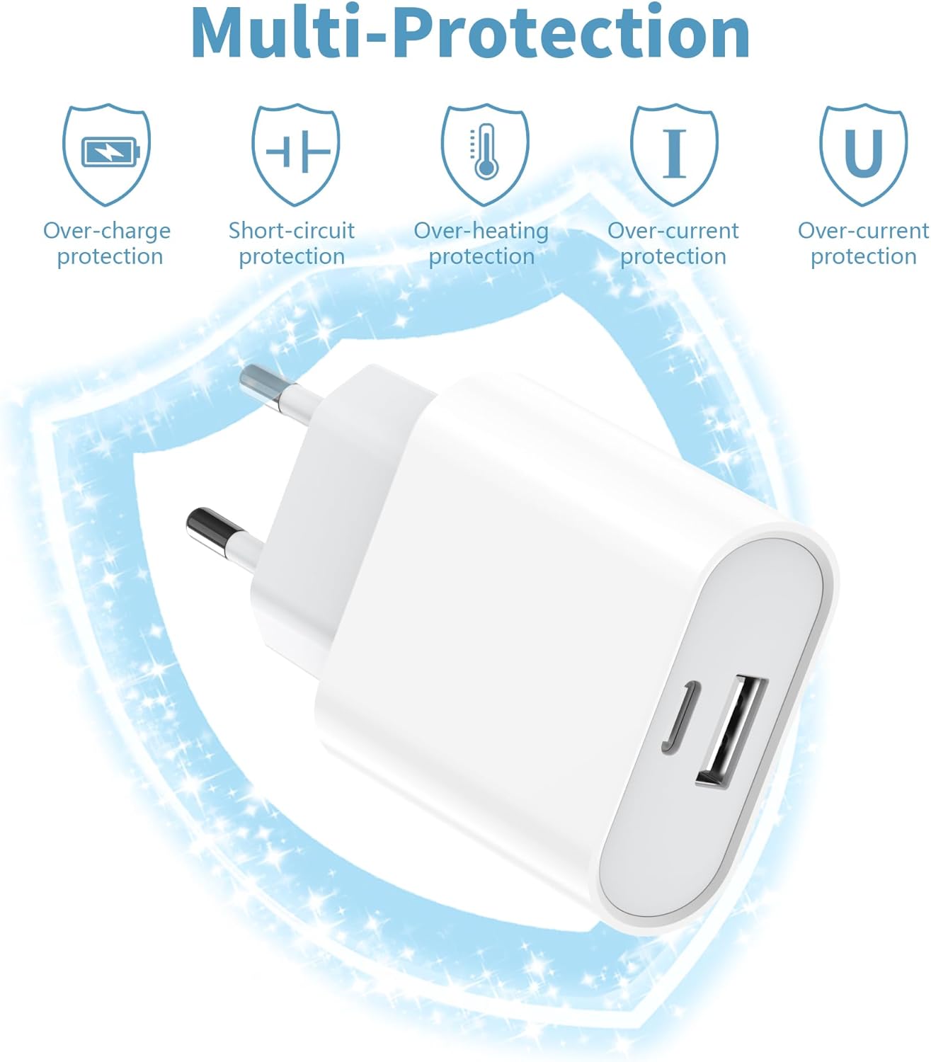 Piarhlie Caricatore iPhone 20W USB C con Cavo 2M - immagine 3