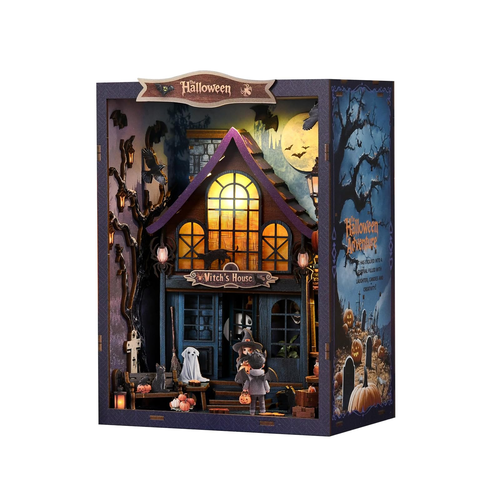 Kit Fai da Te Book Nook Vecchio Castello Magic Night