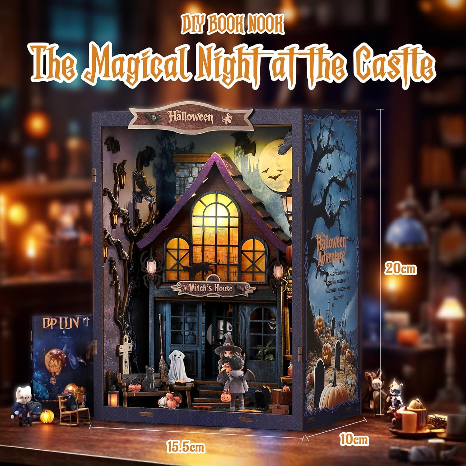 Kit Fai da Te Book Nook Vecchio Castello Magic Night - immagine 3
