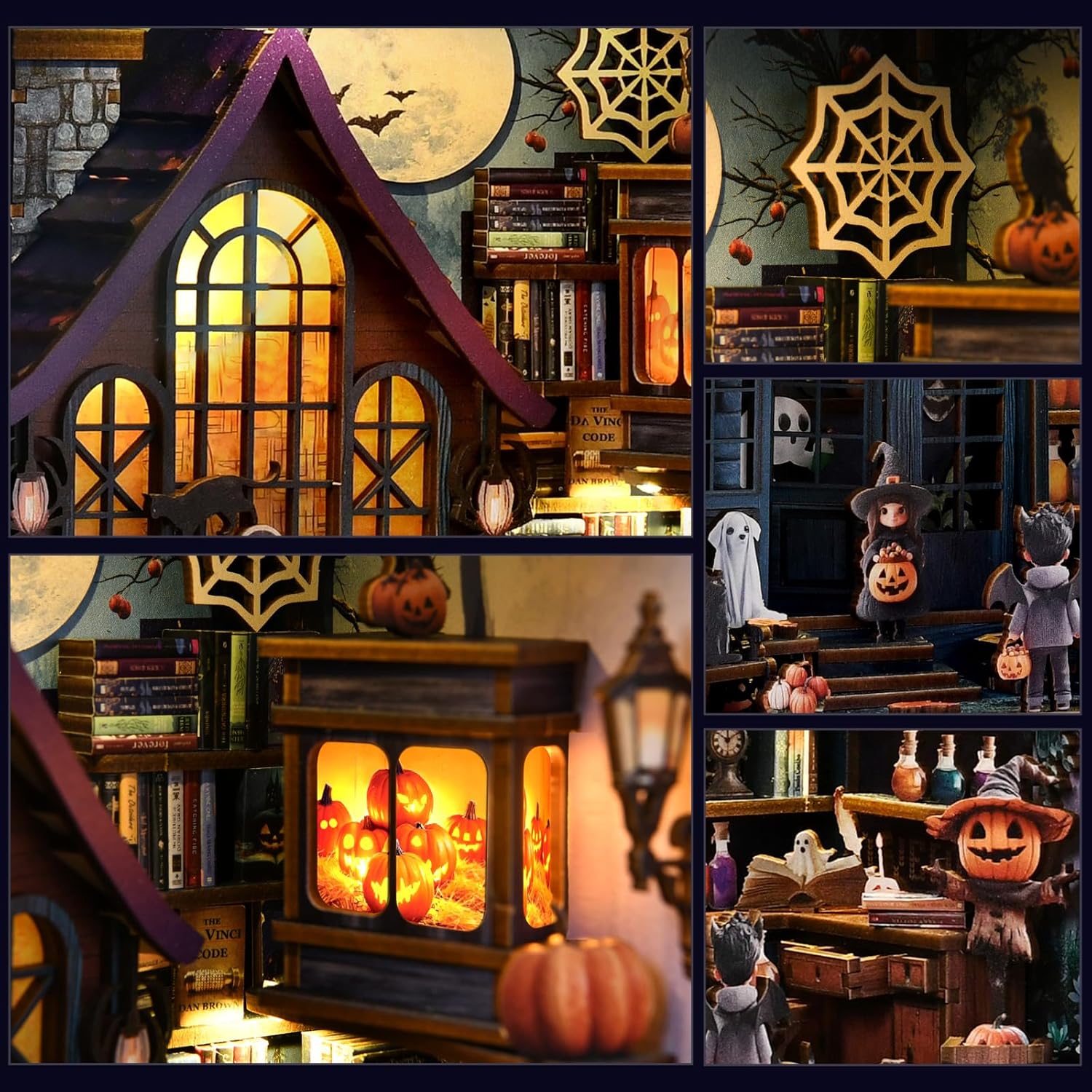 Kit Fai da Te Book Nook Vecchio Castello Magic Night - immagine 5