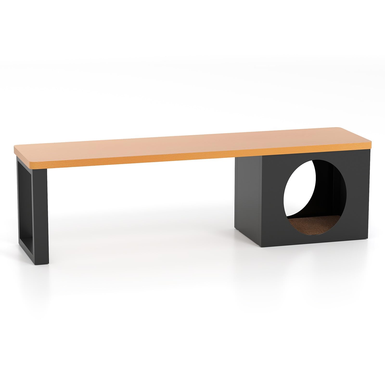 Fantask Panca da Giardino con Casetta per Gatti 150cm