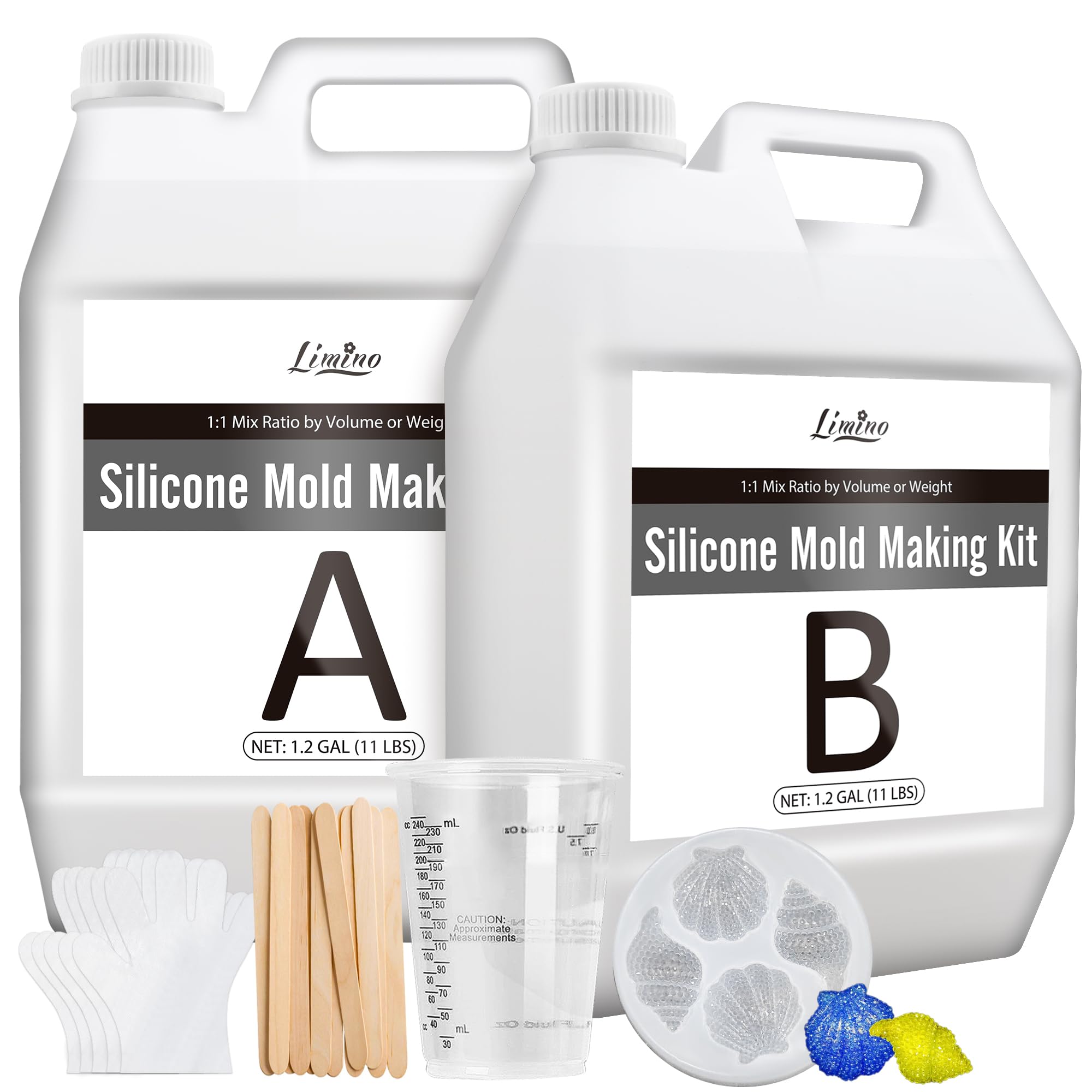 Gomma Silicone Liquido Traslucido 9L/10kg per Stampi