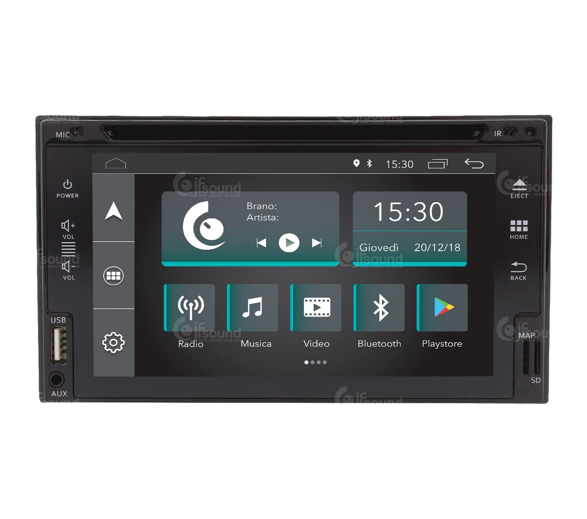 Autoradio Universale 2 DIN Android GPS Bluetooth WiFi