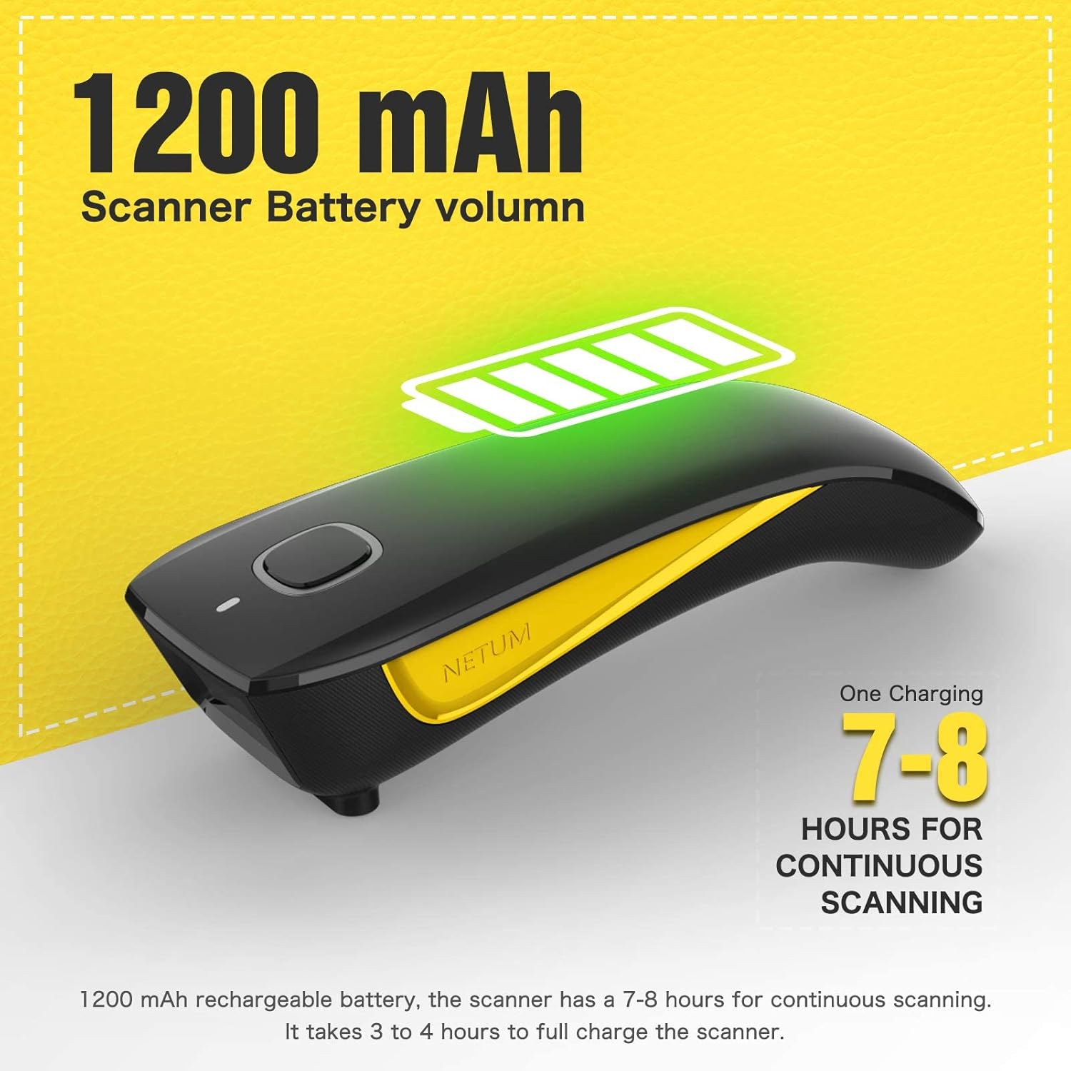 Netum C750 Scanner Codici a Barre Wireless 1D 2D QR - immagine 5