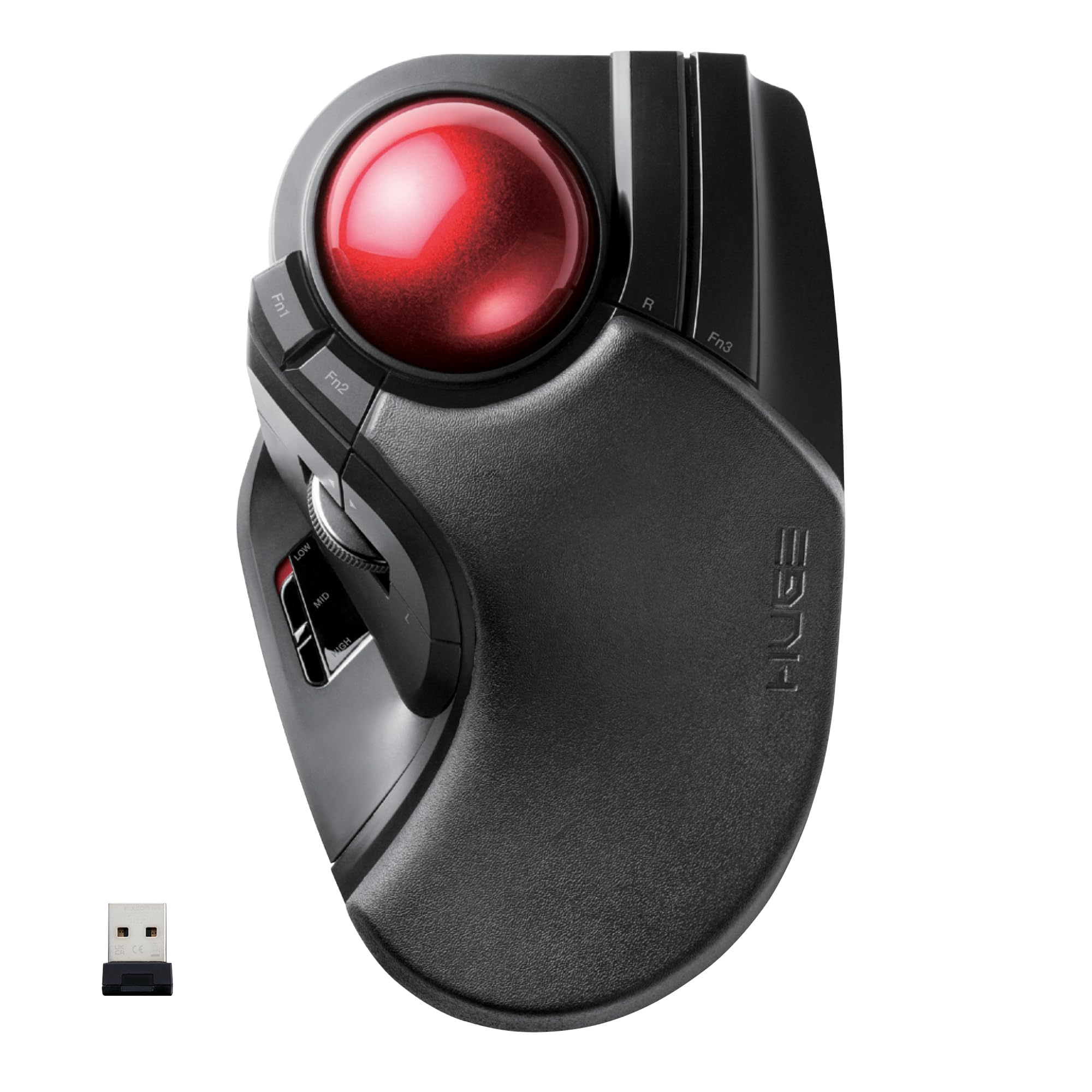 Elecom HUGE Trackball Mouse Wireless 2,4 GHz (M-HT1DRBK)