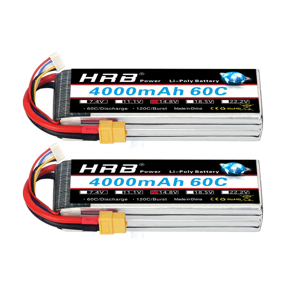 HRB Batteria Lipo 4S 14.8V 4000mAh 60C (2 pz)