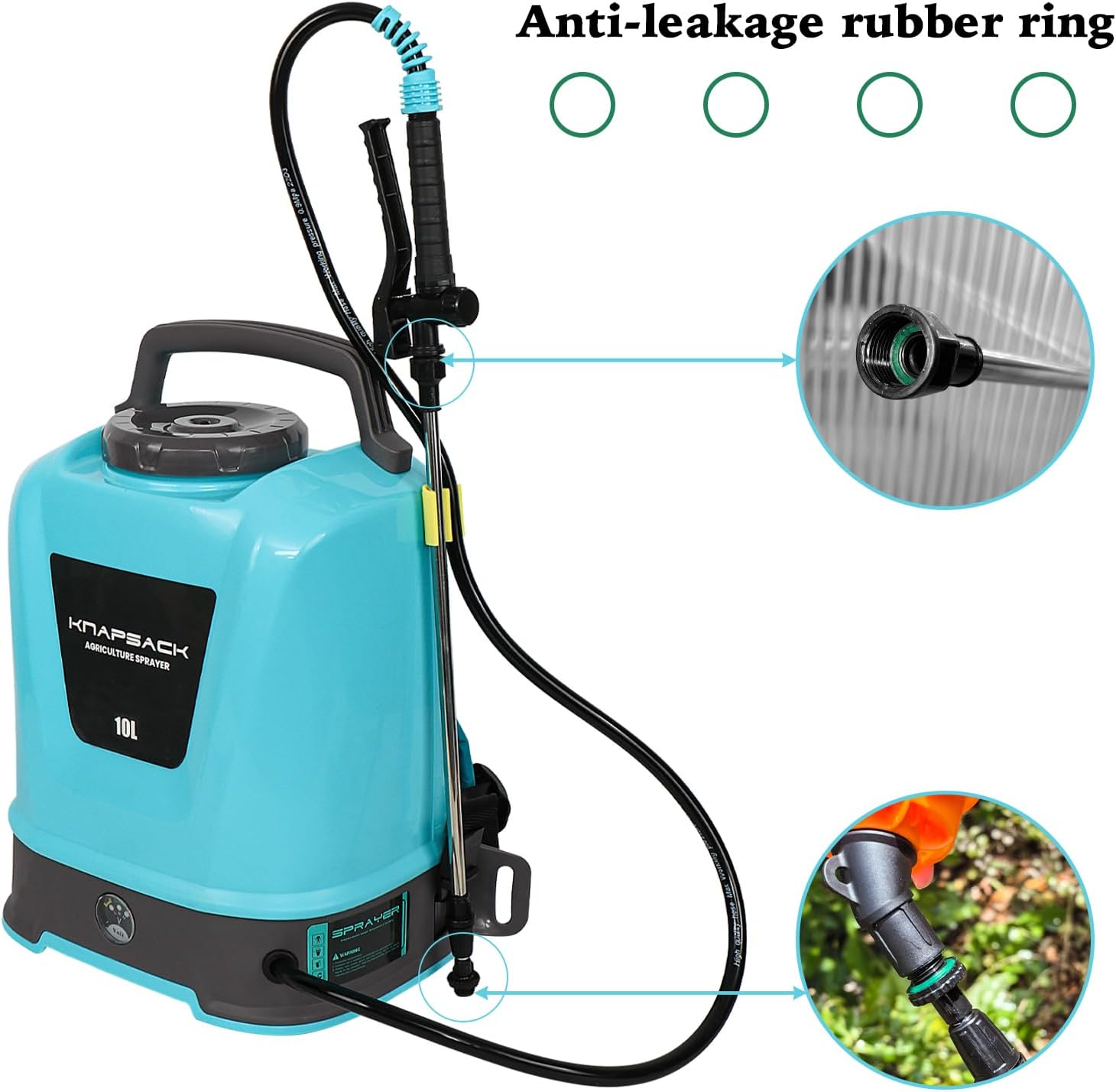 Iriisy Pompa a Zaino Elettrica 10 Litri - immagine 5