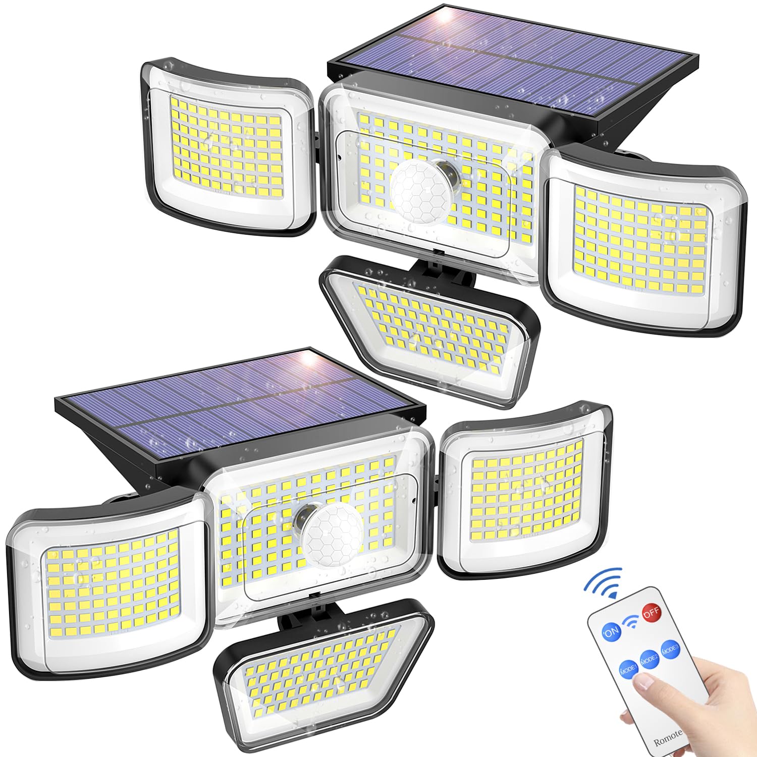 Khto Luci Solari Esterni 278 LED 3000 Lumen