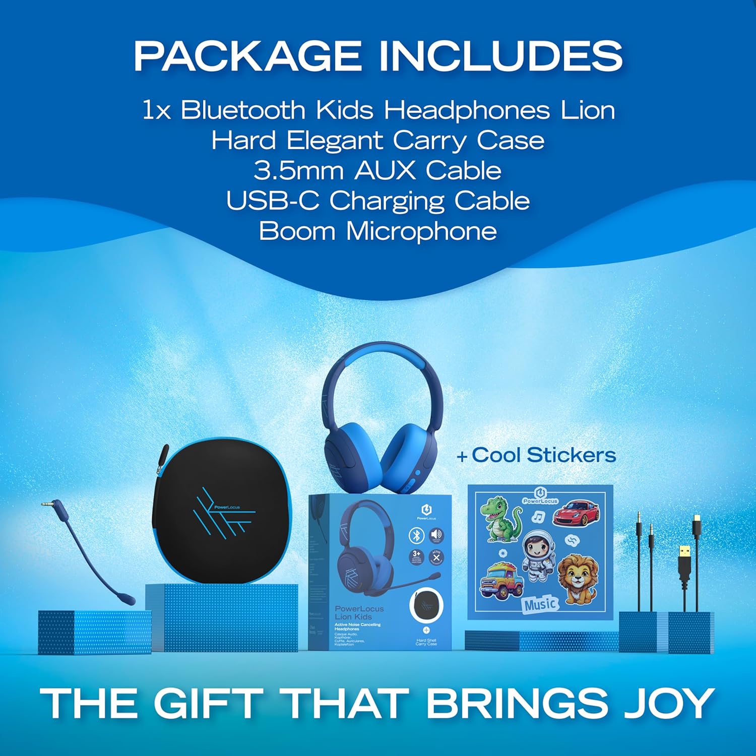 Powerlocus Cuffie Bluetooth per Bambini 70h - immagine 8