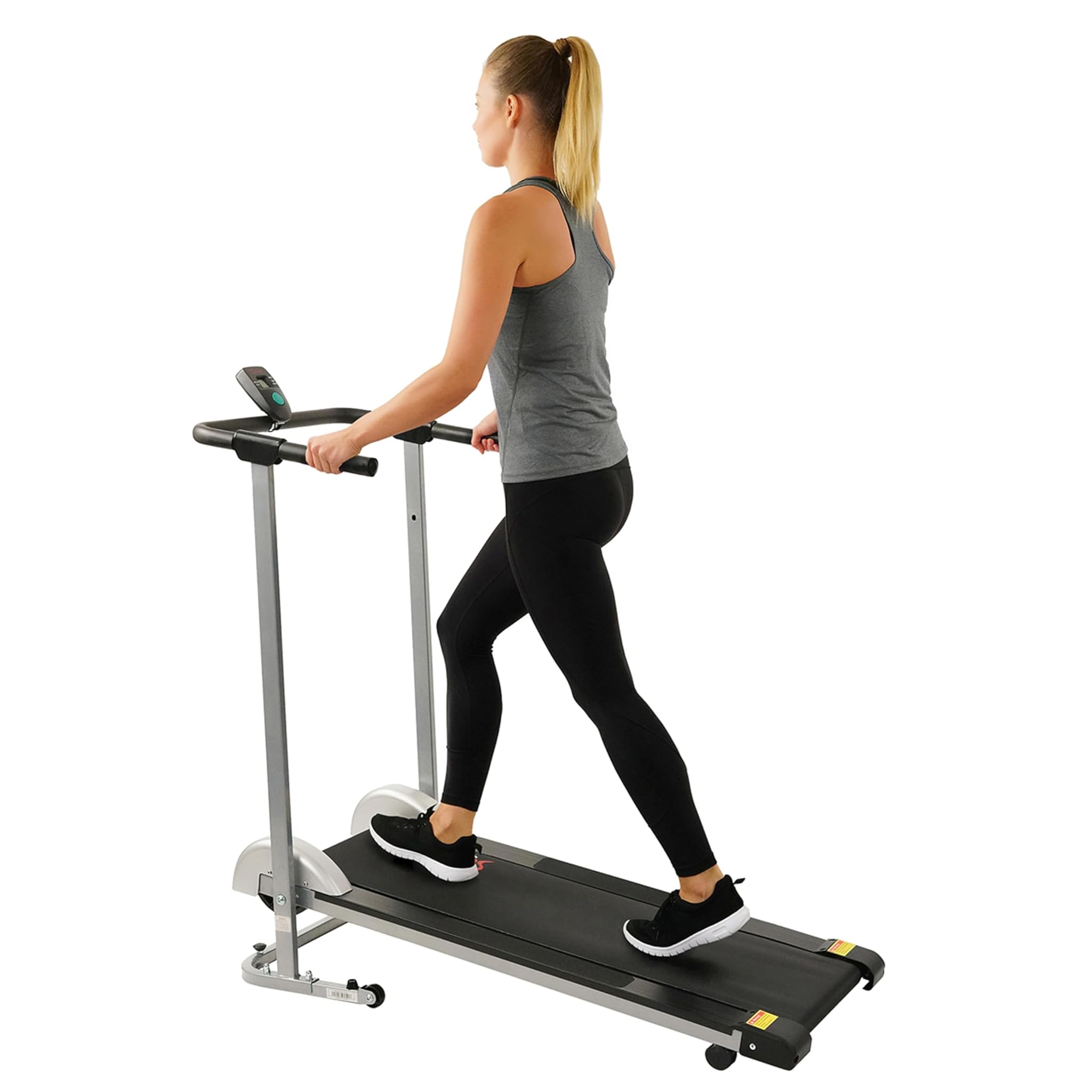 Sunny Health & Fitness - Tapis Roulant Manuale Pieghevole