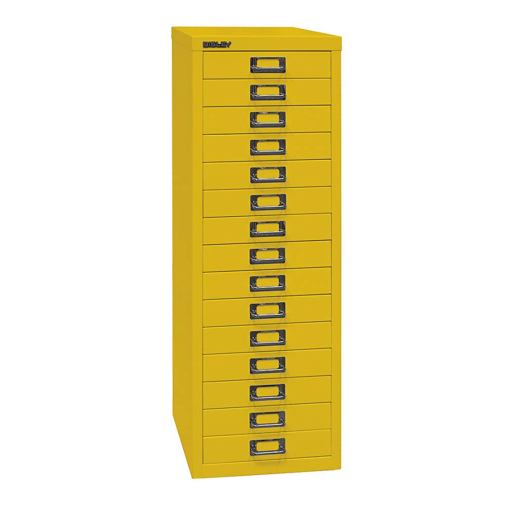 Bisley MultiDrawer Serie 39 - 15 cassetti DIN A4, Giallo Zinco