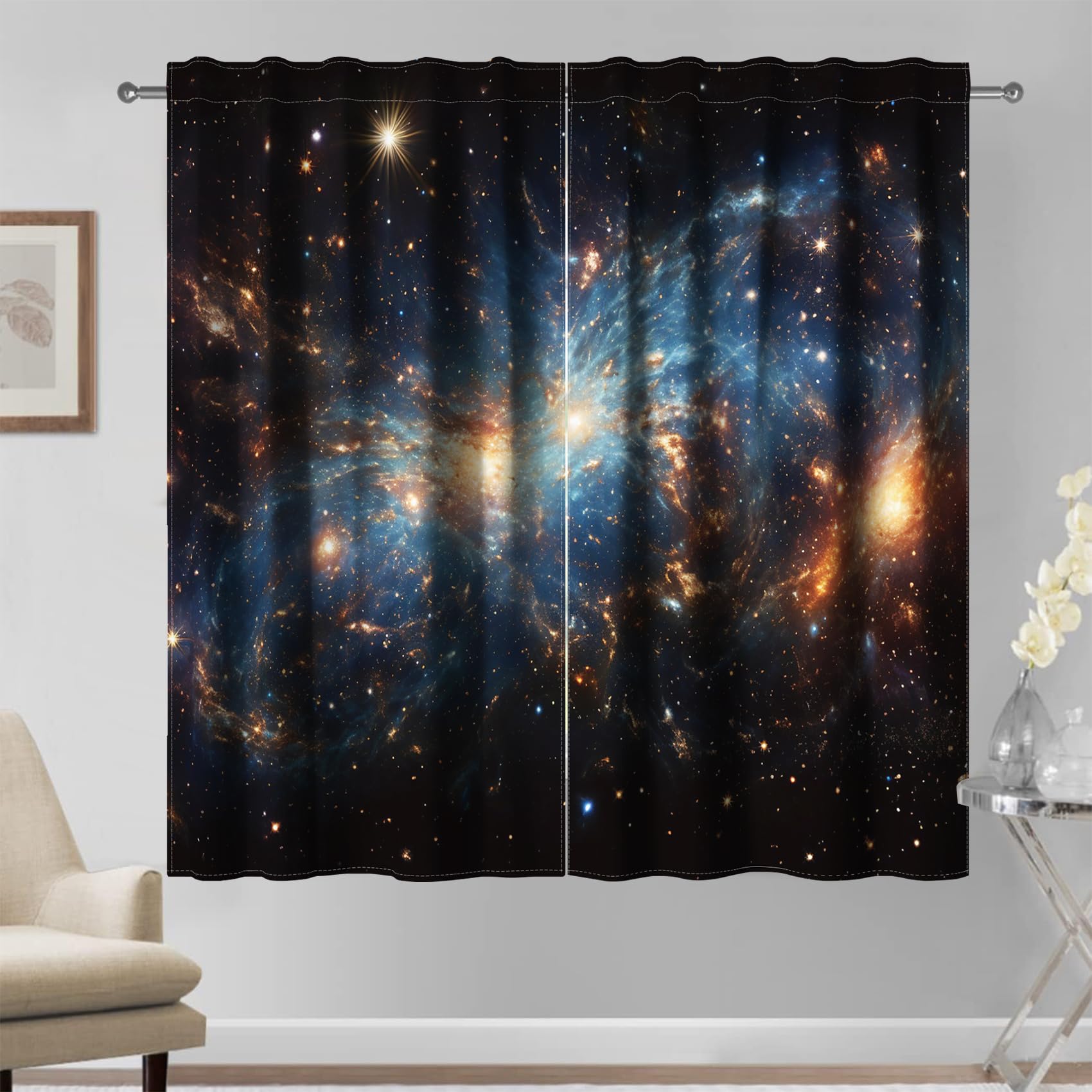 Set 2 Pannelli Tende Spaziali 132x214cm