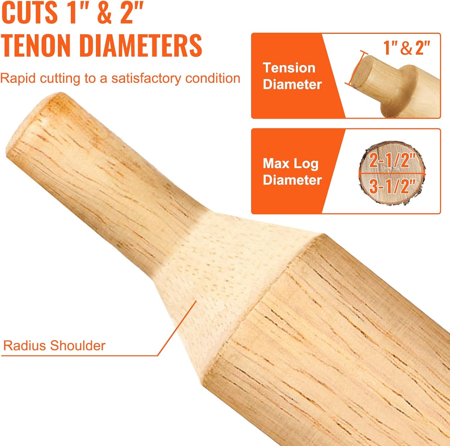 VEVOR Taglierina per Tenoni 1" e 2" con Doppie Lame - immagine 4