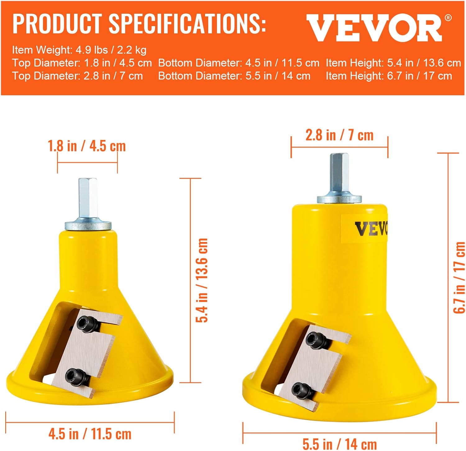 VEVOR Taglierina per Tenoni 1" e 2" con Doppie Lame - immagine 7