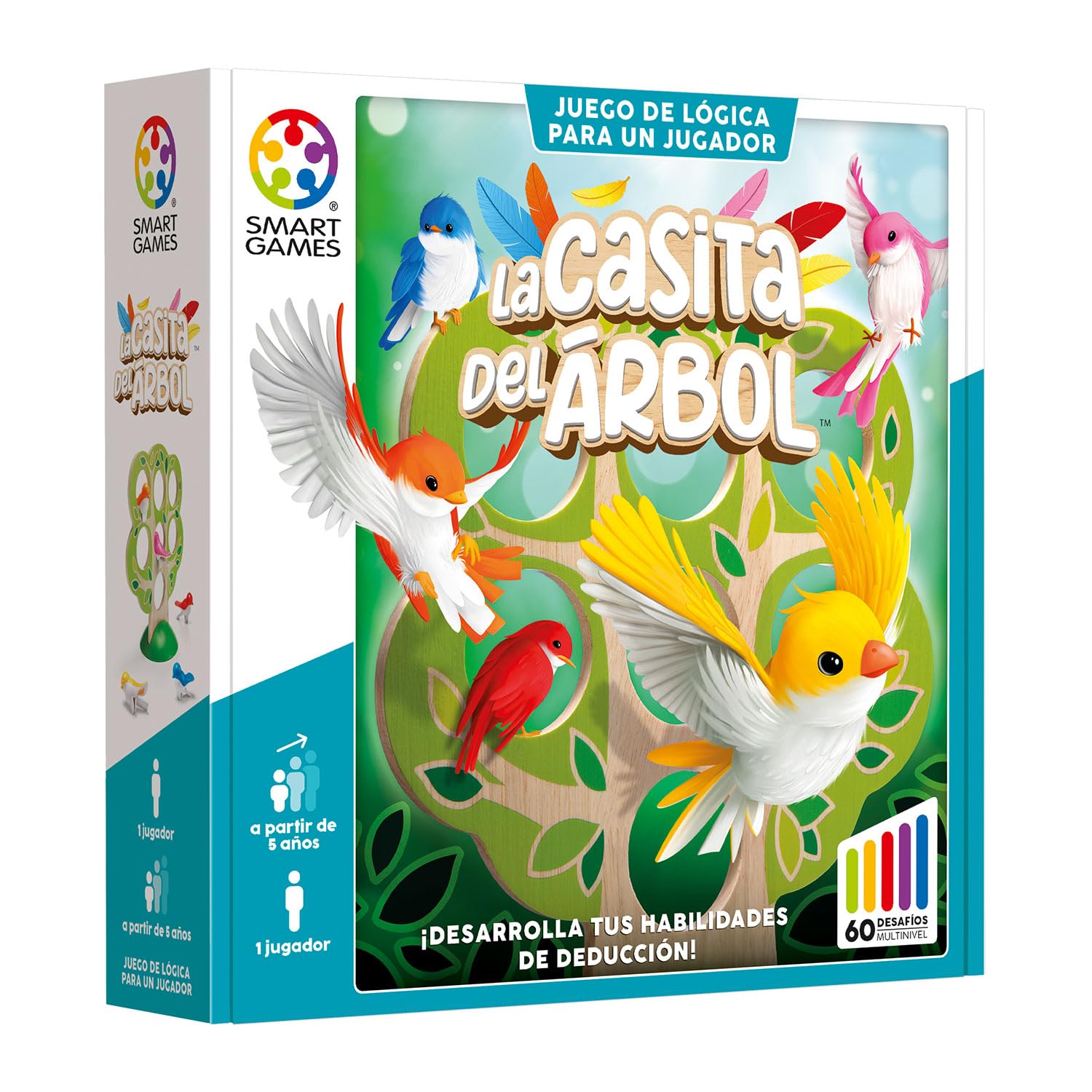 SmartGames - La Casa Dell'albero | Giochi Per Bambini Di 5 Anni O Più | Giochi Educativi Bambini 5 Anni O Più | Puzzle Bambini 60 Sfide | 1 Giocatore