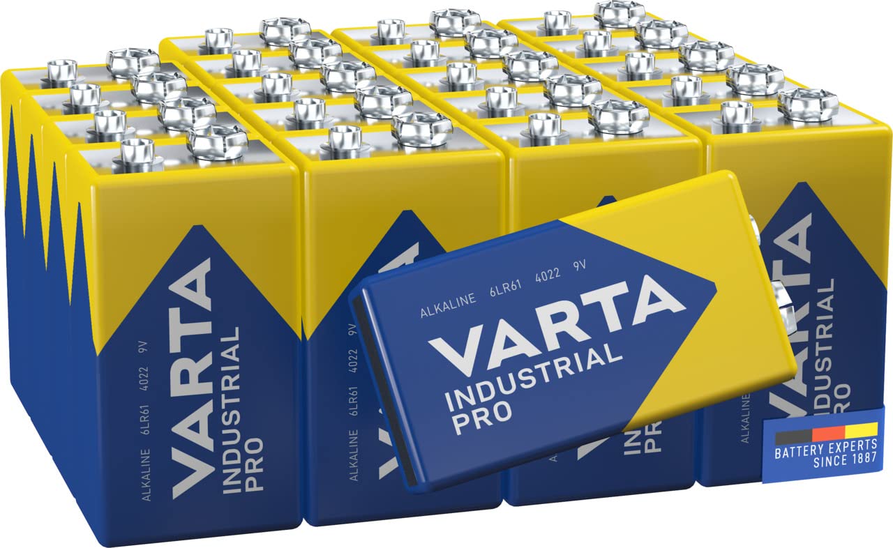 Varta Industrial Batterie Alcaline 9V - Confezione da 20