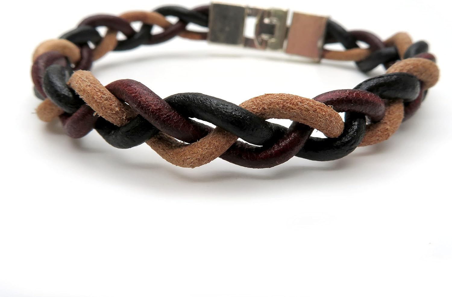 Esnado Cordino Rotondo in Cuoio 3mm, Marrone Anticato - immagine 3