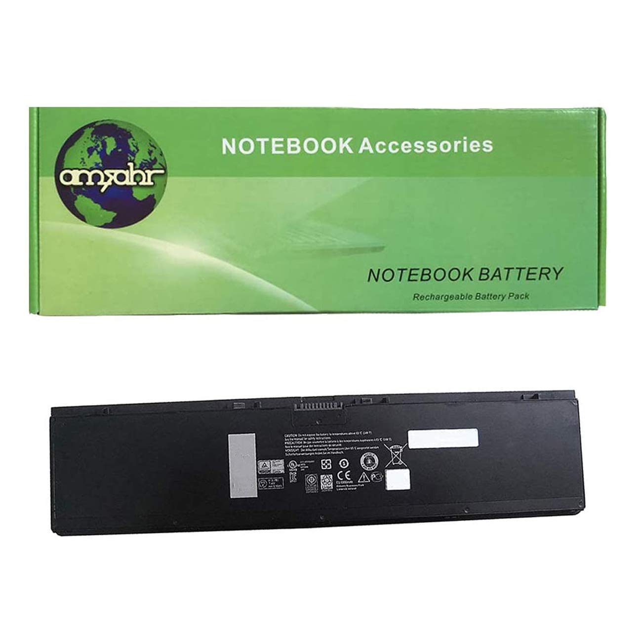 Amsahr 3RNFD-02 - Batteria Ricambio Dell Latitude 6000mAh, Nero