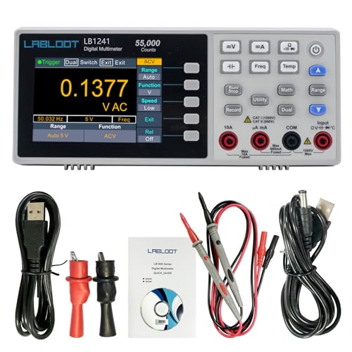 Labloot LB1241 - Mini Multimetro Digitale da Tavolo
