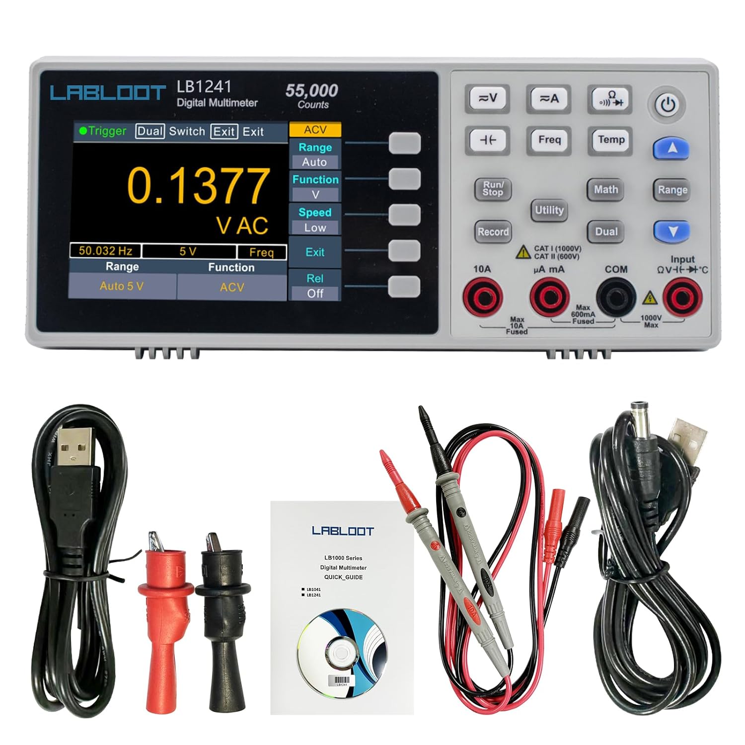 Labloot LB1241 - Mini Multimetro Digitale da Tavolo - immagine 1