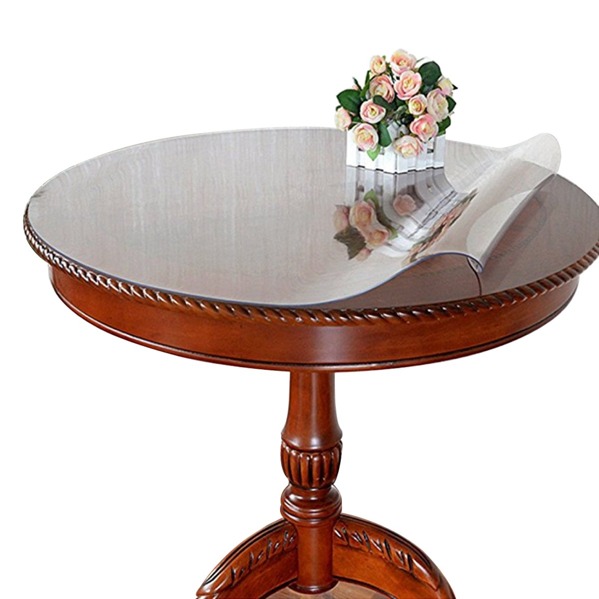 Ever Fairy Tovaglia Rotonda in PVC Trasparente 2mm