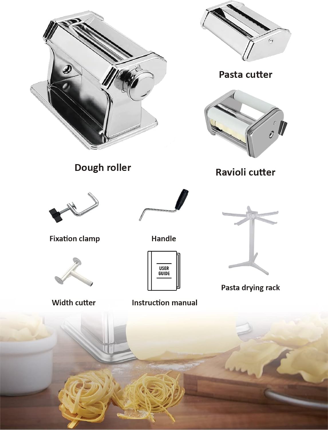 Mztogr Macchina per Pasta e Ravioli 150mm - immagine 3