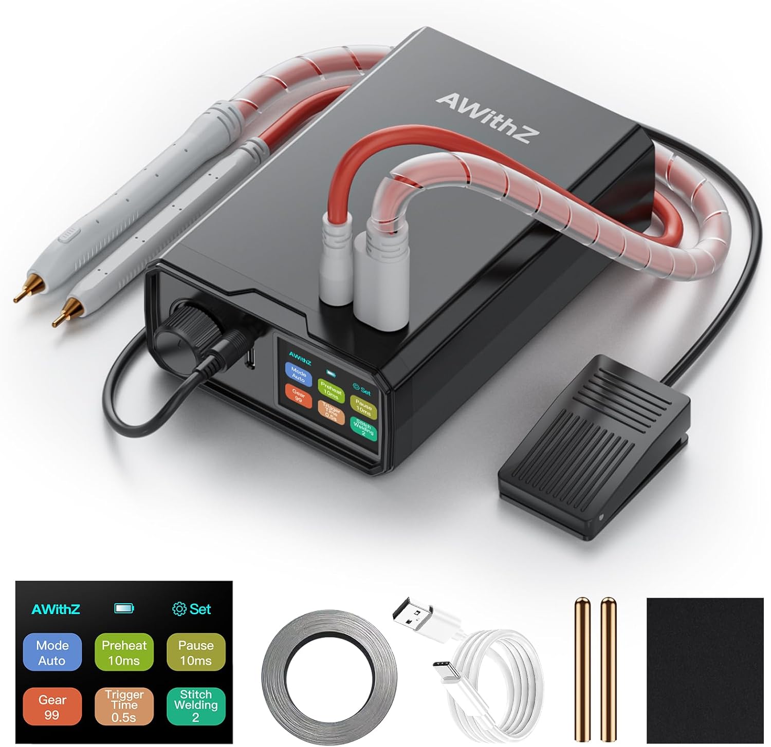 AWithZ Saldatrice a Punti 9000W per Batteria UK3 - immagine 1