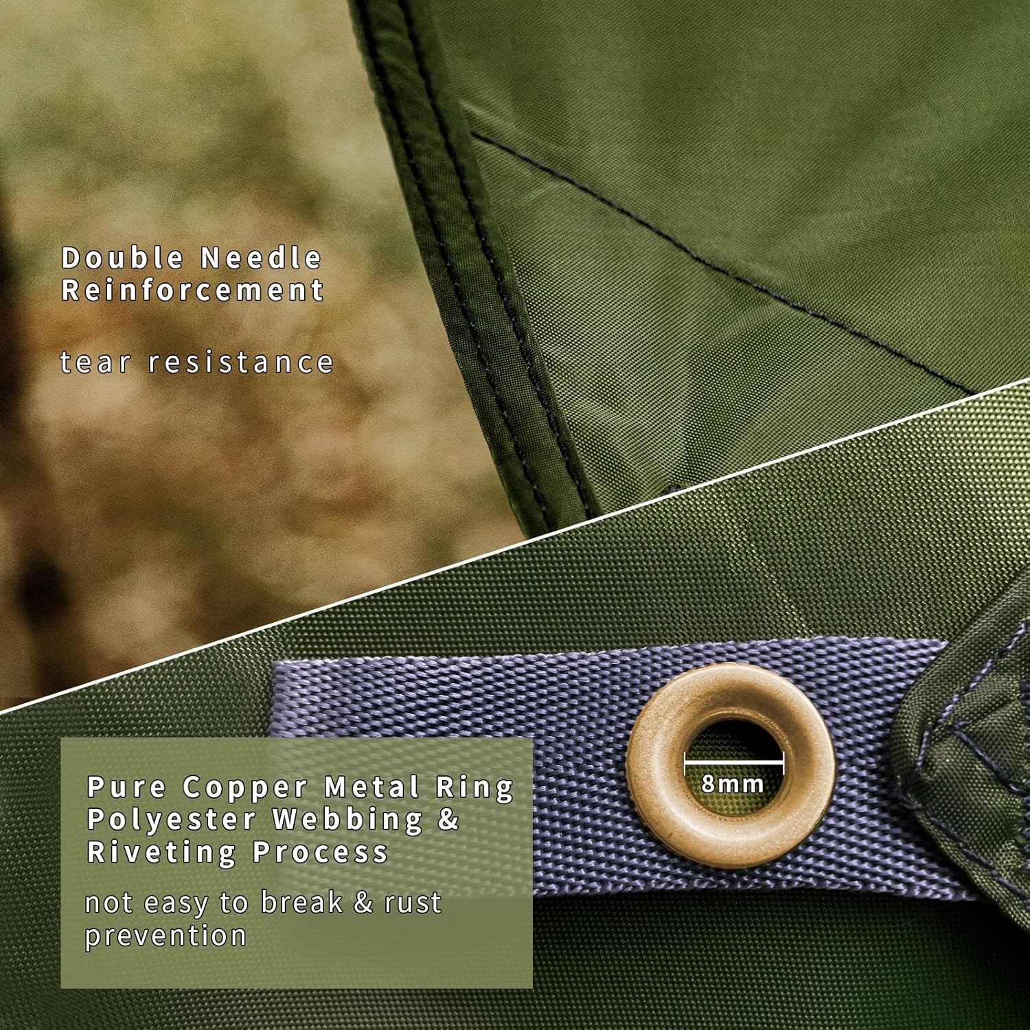 Unigear Telo da Campeggio Impermeabile 450x420cm - immagine 4