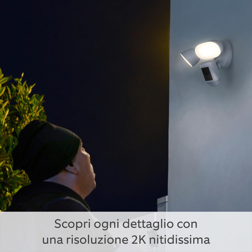 Ring Videocamera Pro con Proiettori Cablata - immagine 3