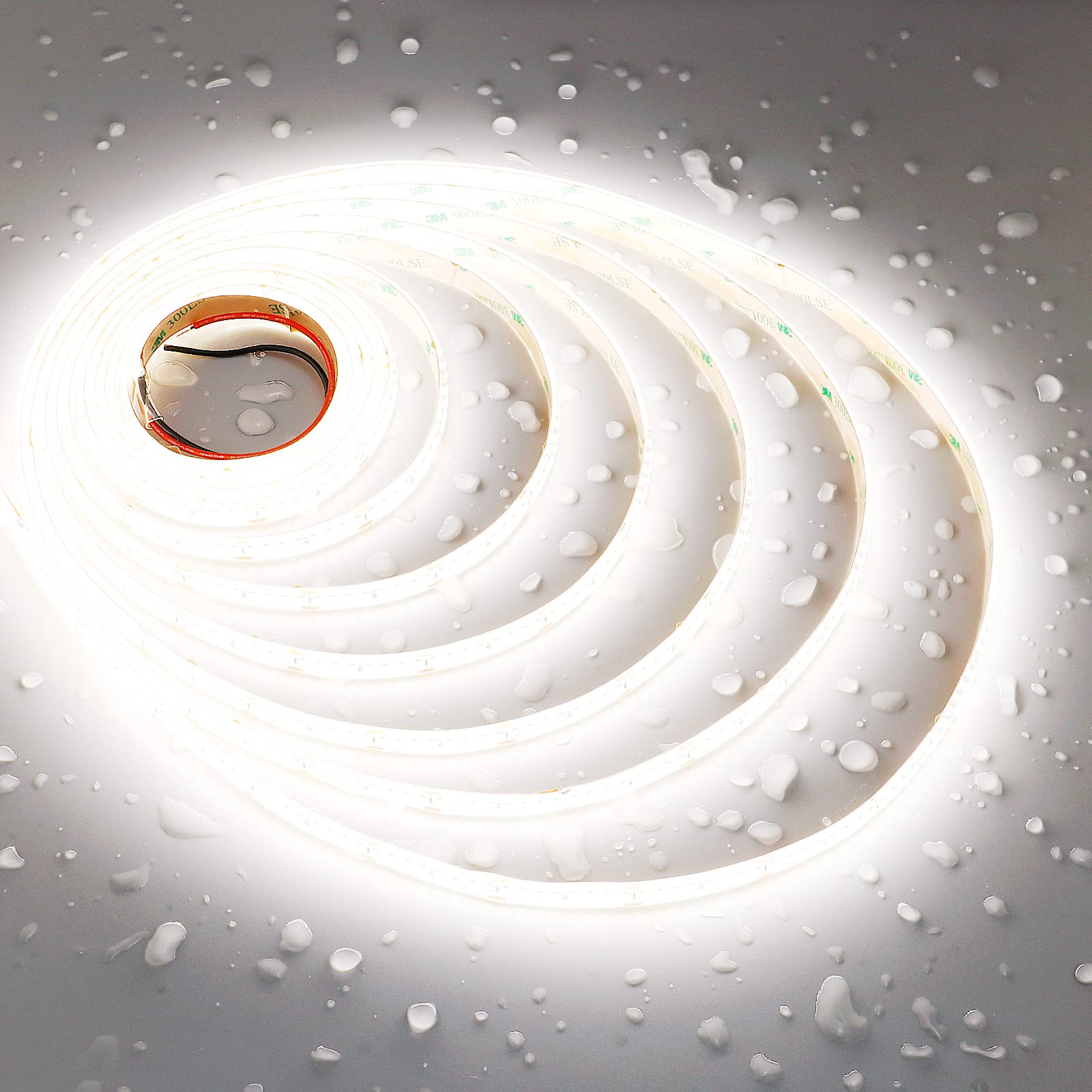 Joylit Striscia LED Impermeabile 5M 5000K Bianco Dimmerabile