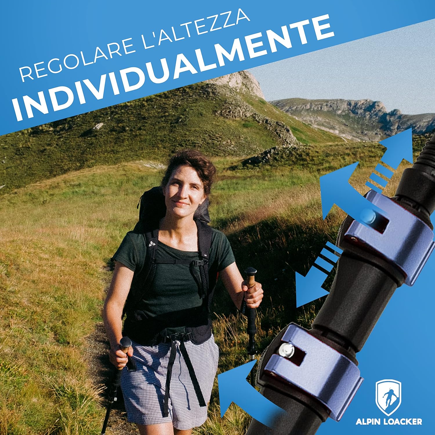 Alpin Loacker Bastoni da Trekking Telescopici - immagine 3