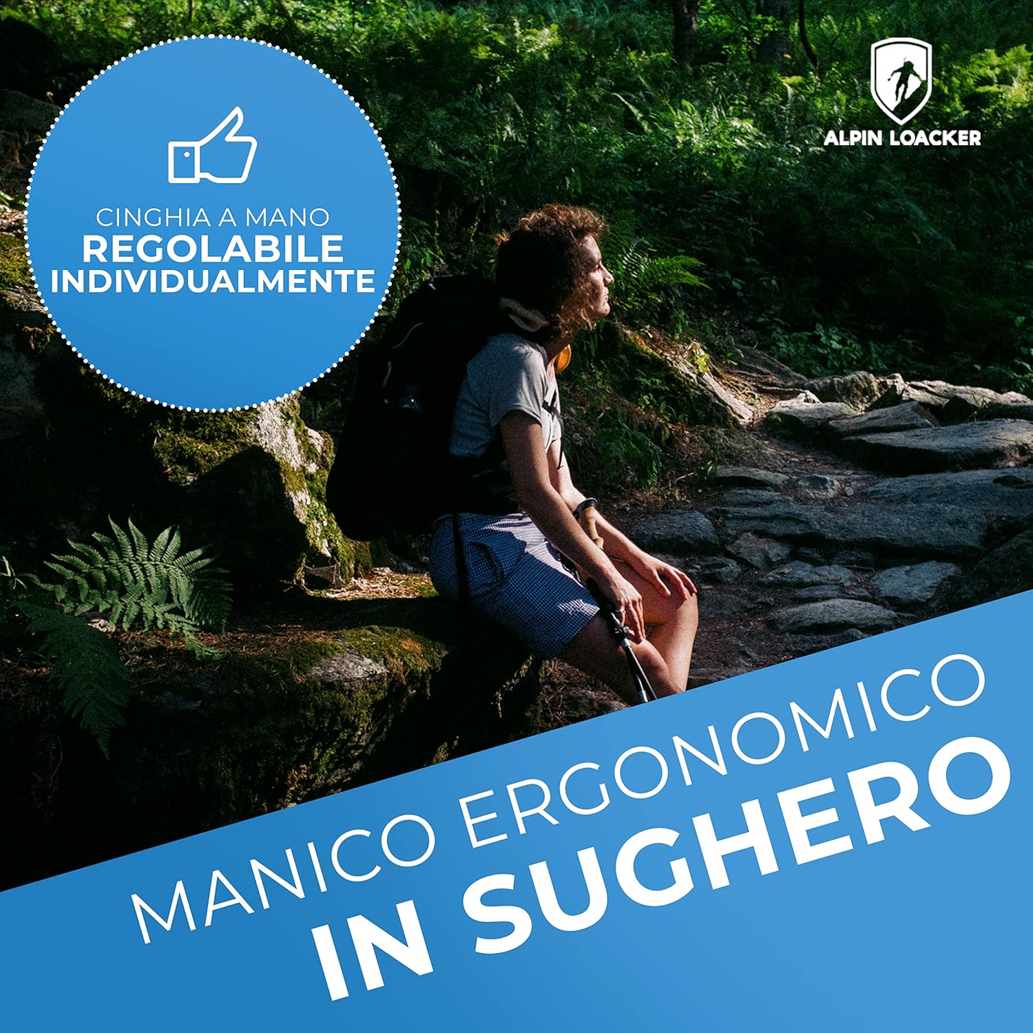 Alpin Loacker Bastoni da Trekking Telescopici - immagine 4