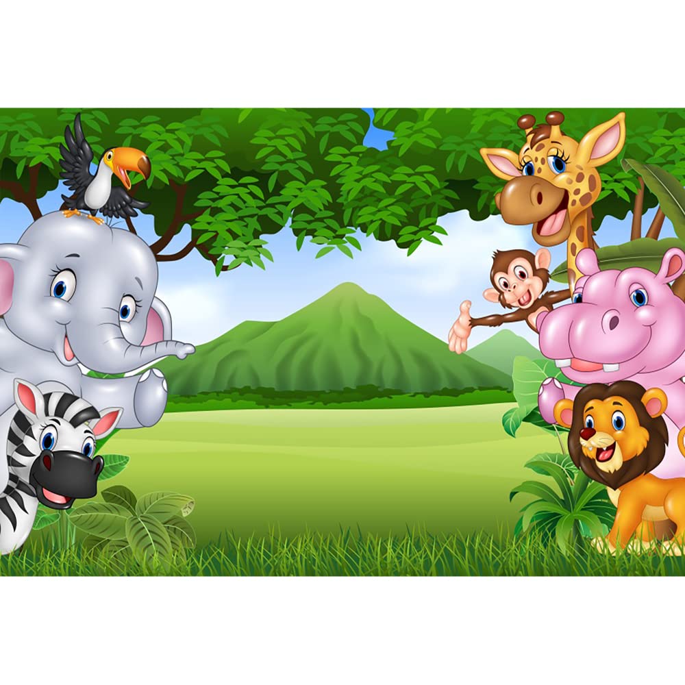 Aoihrraan Sfondo Fotografico Giungla Safari 3,5x2,5m