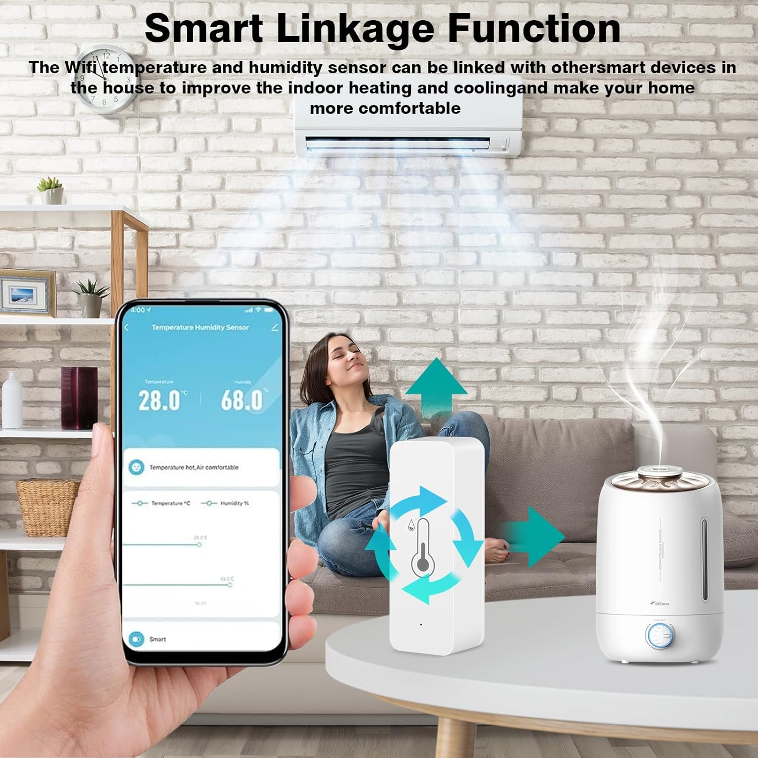 Ailao Termometro Igrometro WiFi Smart con APP - immagine 7