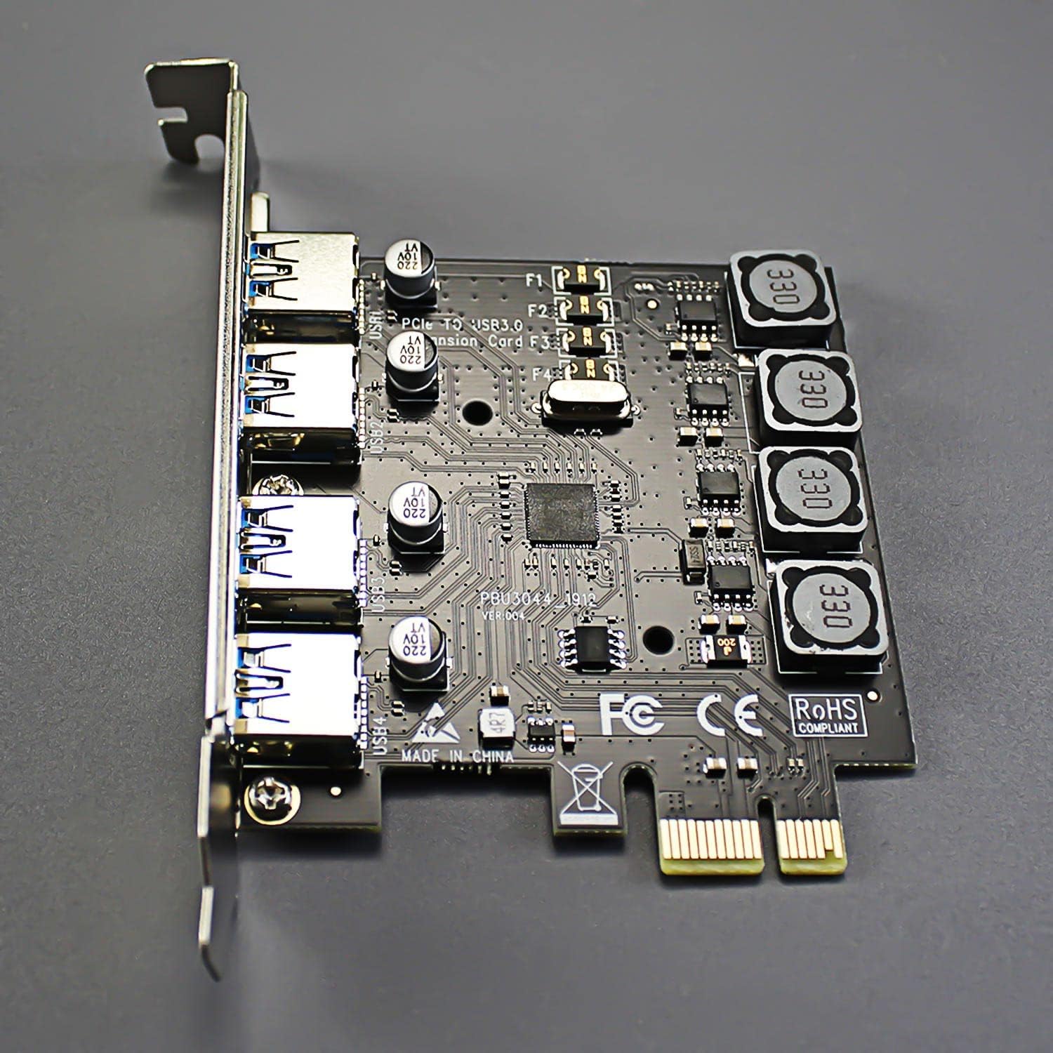 Glotrends U3044 Scheda Espansione PCIe 4 Porte USB 3.2 Gen1 - immagine 7