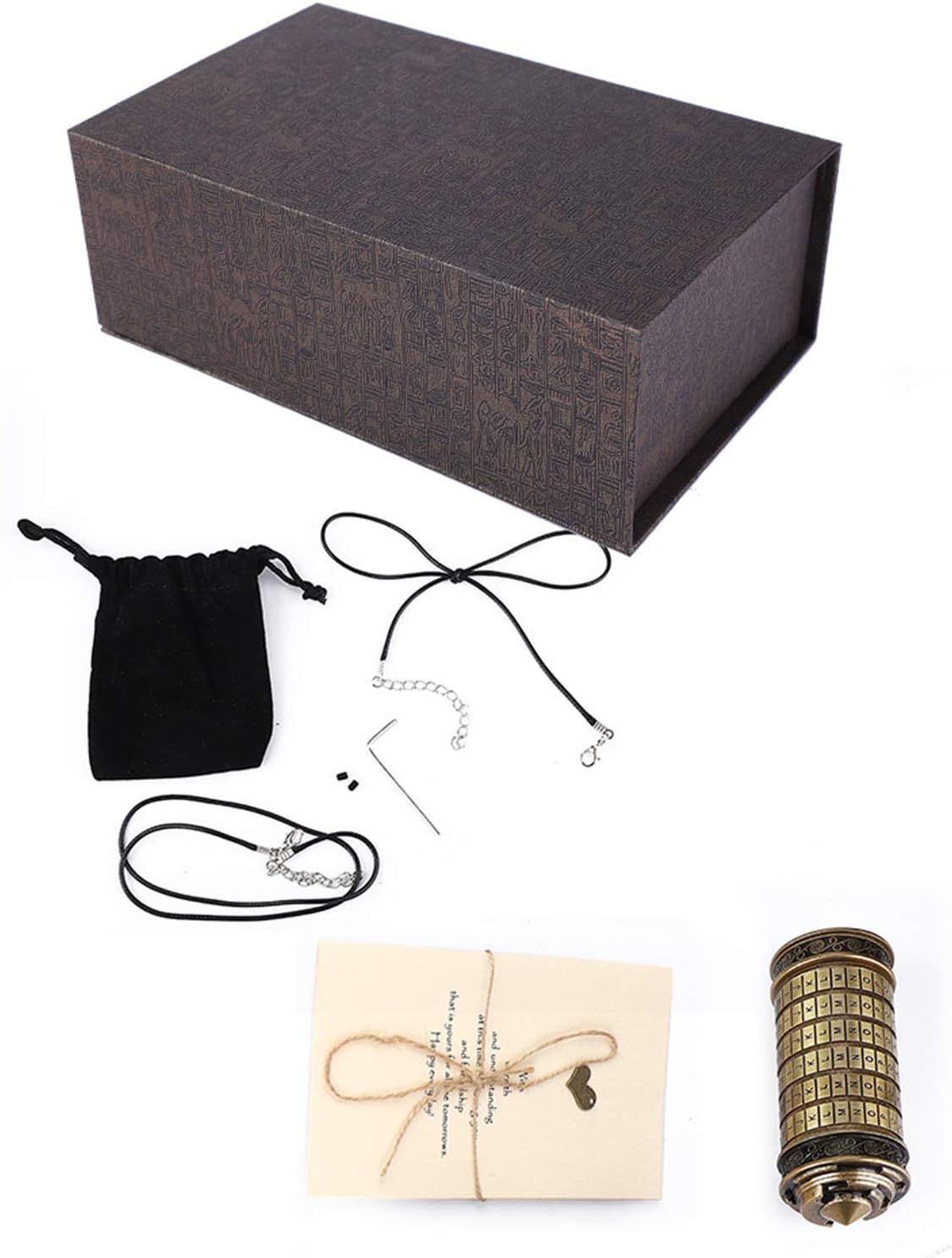 Hztyyier da Vinci Code Mini Cryptex con Anelli - immagine 2