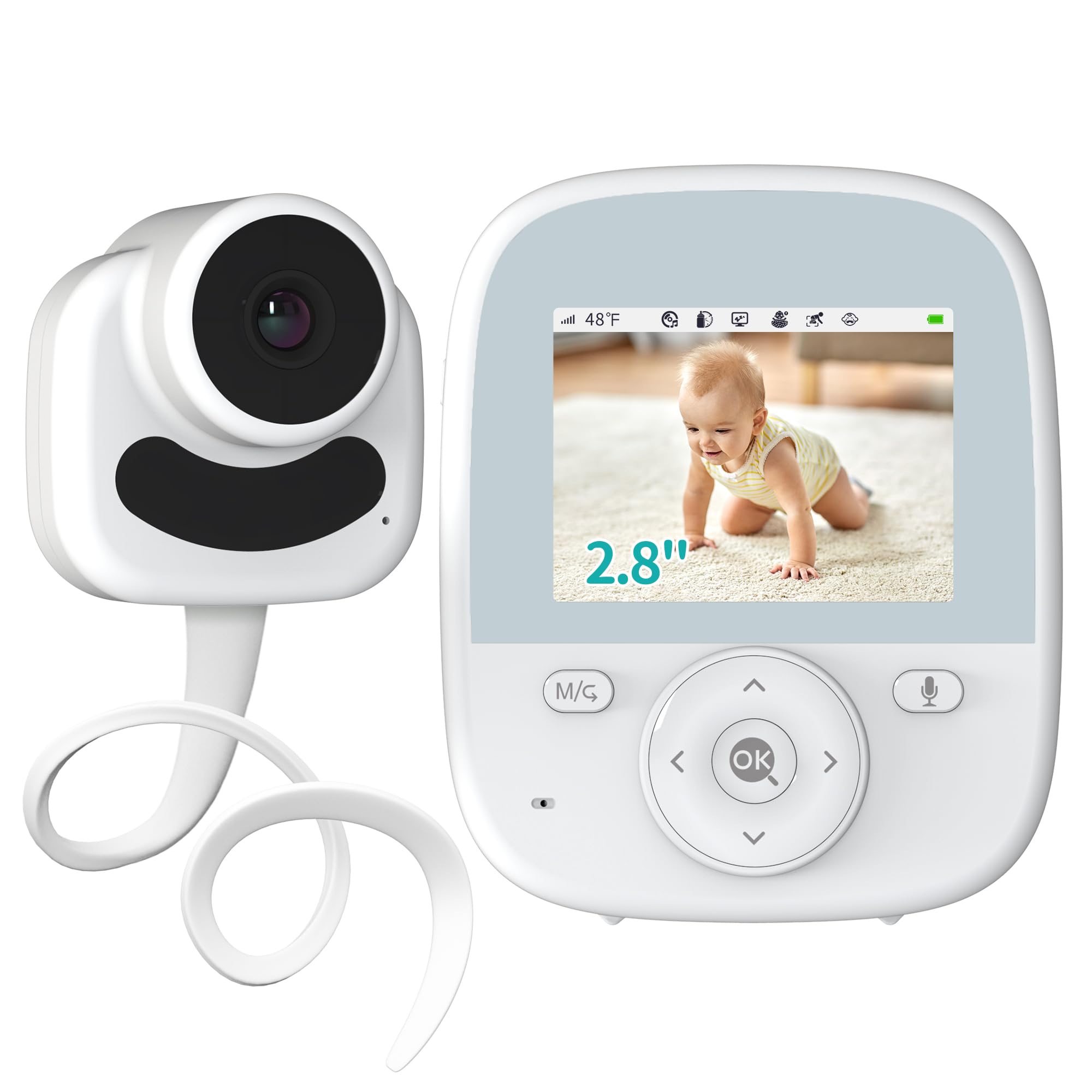 Baby Monitor Video 2.8” con Batteria 4000mAh