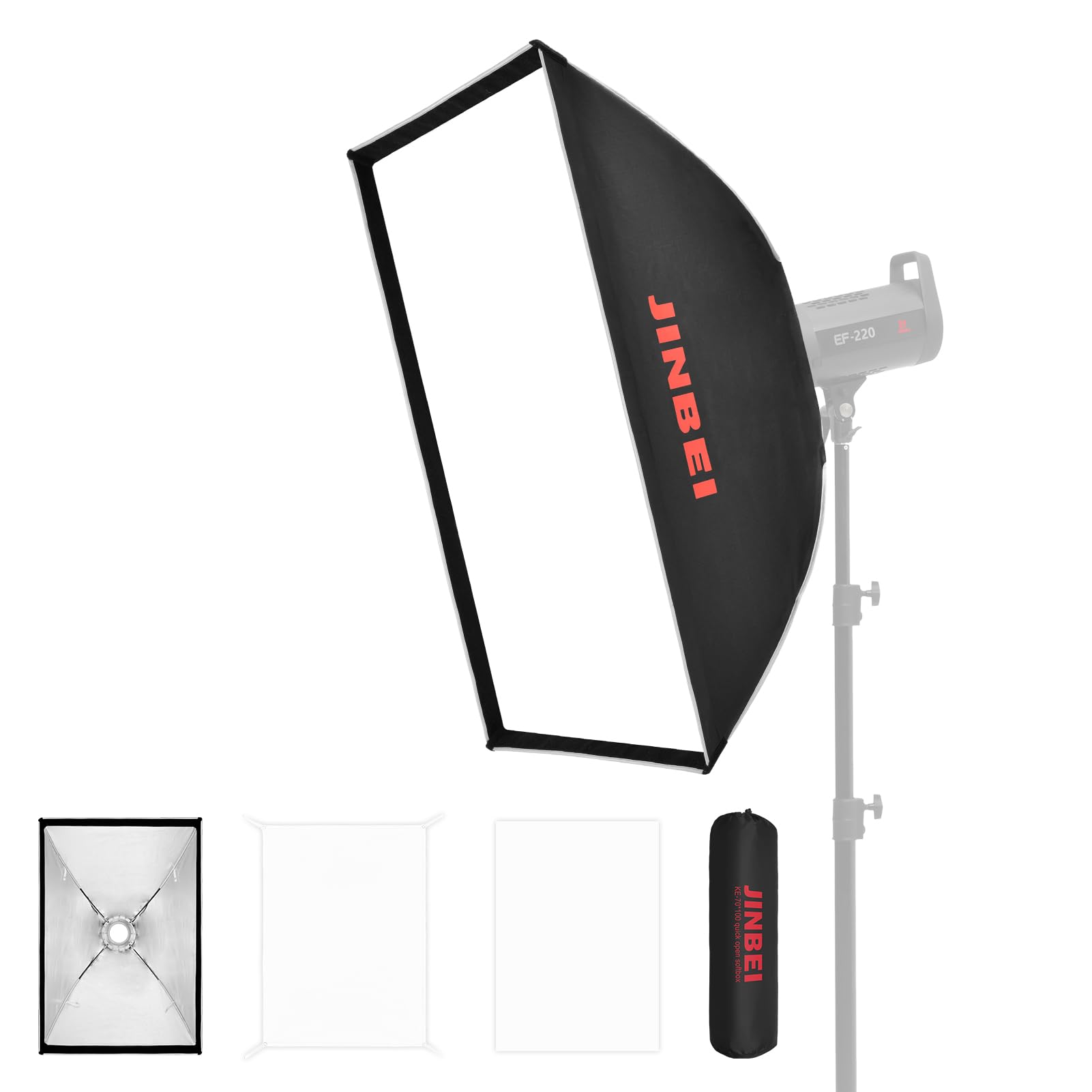 Jinbei Softbox Sistema Apertura Rapido 60x90cm