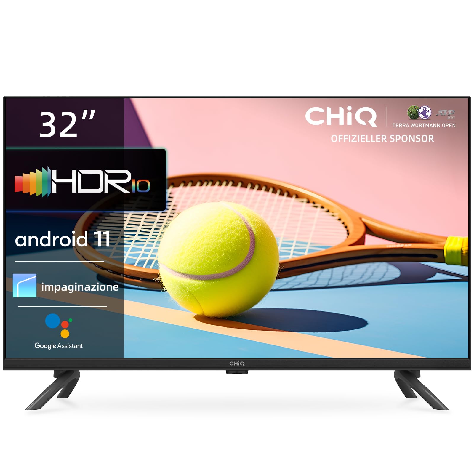 Chiq L32G7L - Smart TV 32 Pollici HD Frameless
