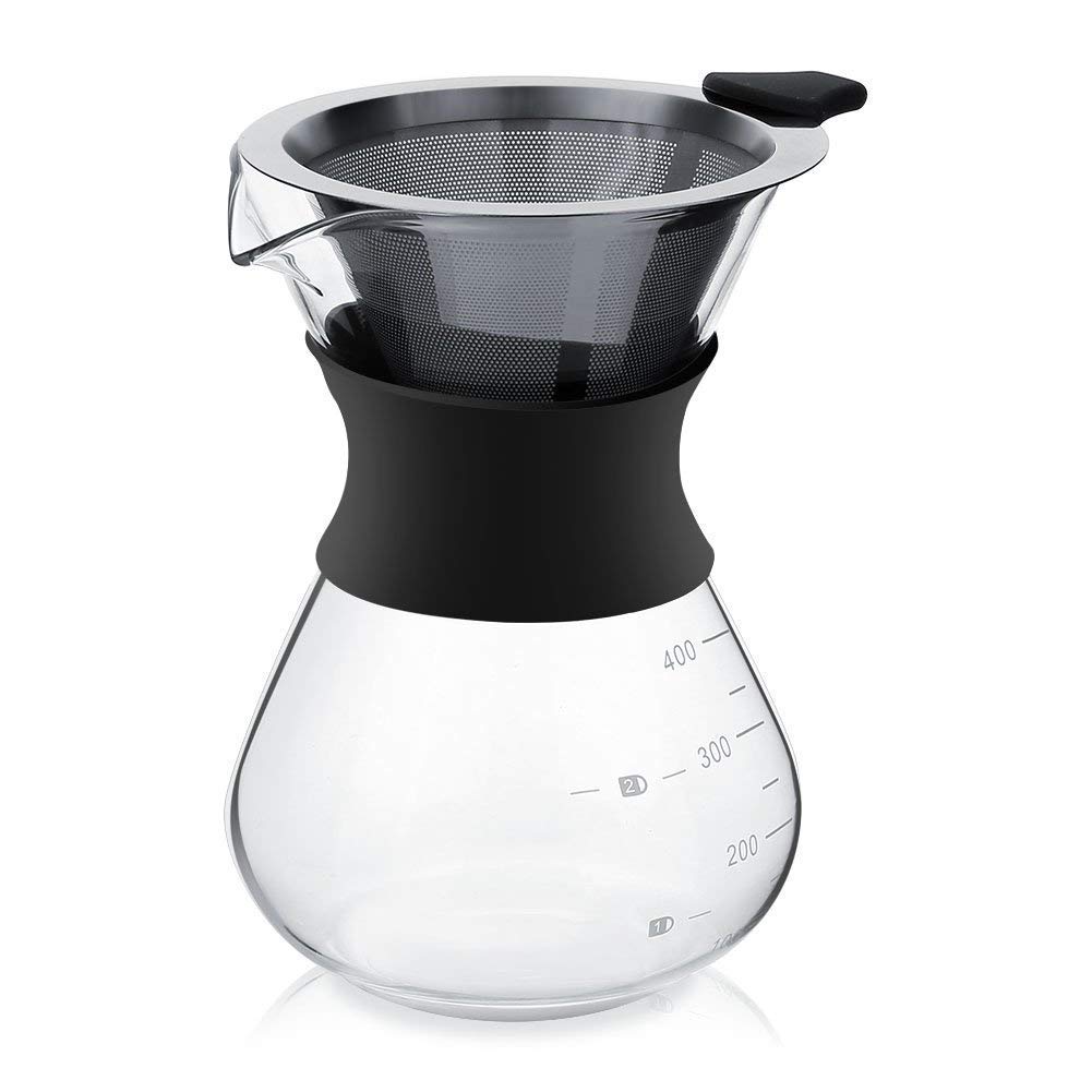 Caffettiera Pour Over Manuale con Caraffa 400ml