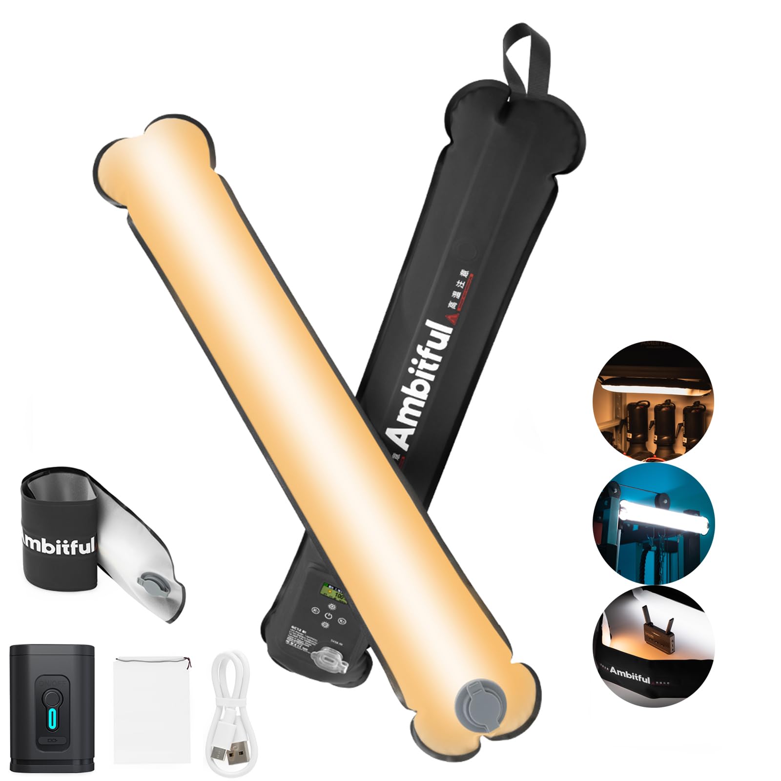 Ambitful GC12 - Luce LED Palmare BI-Color 2700K-6500K