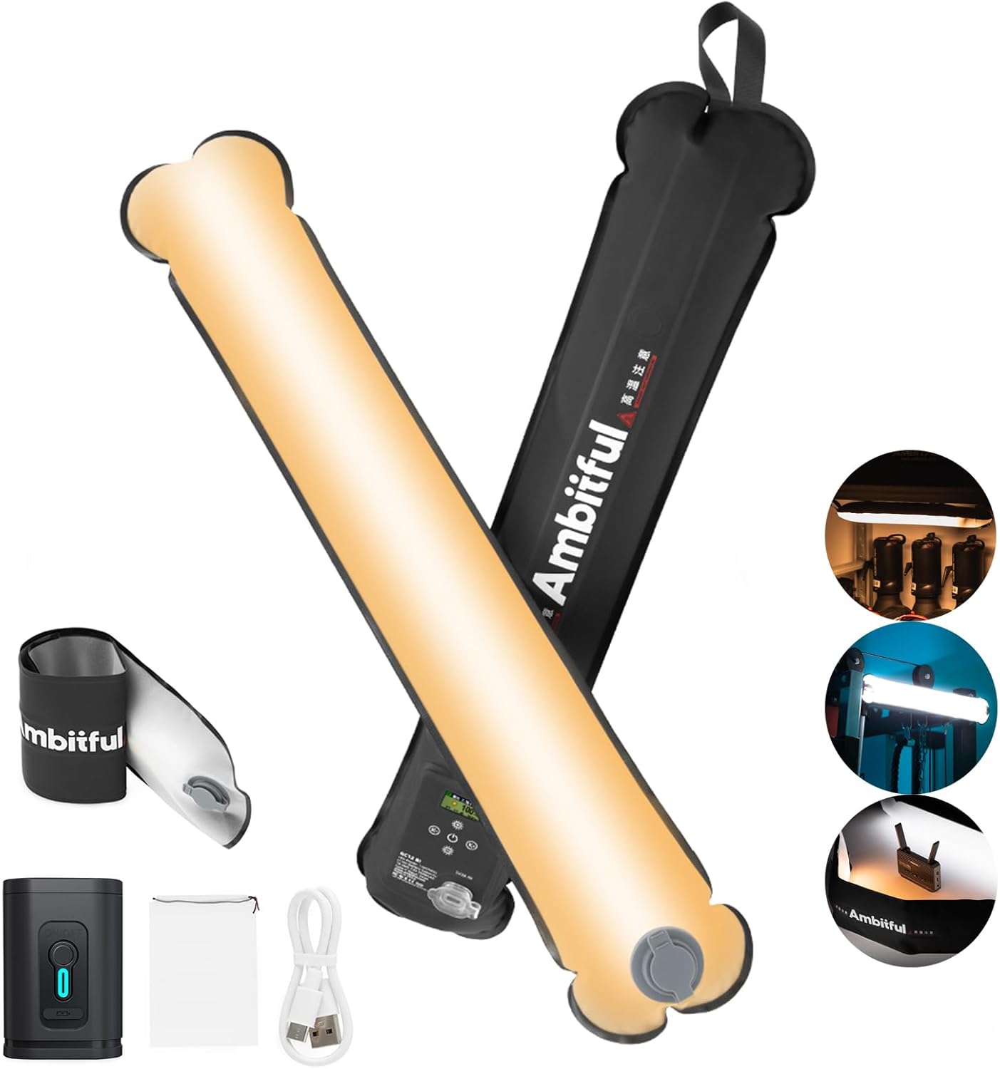 Ambitful GC12 - Luce LED Palmare BI-Color 2700K-6500K - immagine 1