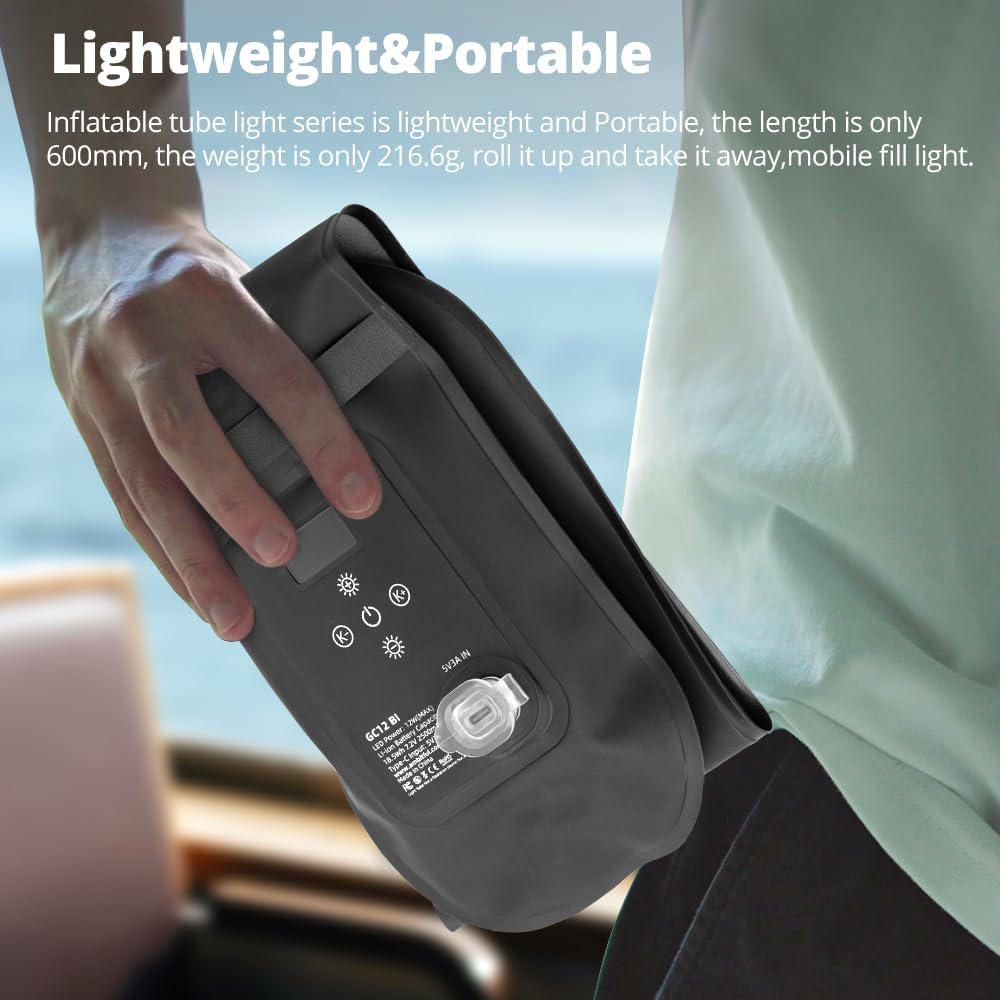 Ambitful GC12 - Luce LED Palmare BI-Color 2700K-6500K - immagine 3