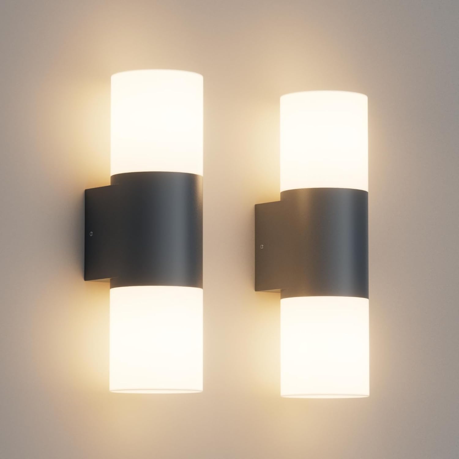 Klighten 2 Applique da Parete E27 Esterno/Interno, Antracite - immagine 1