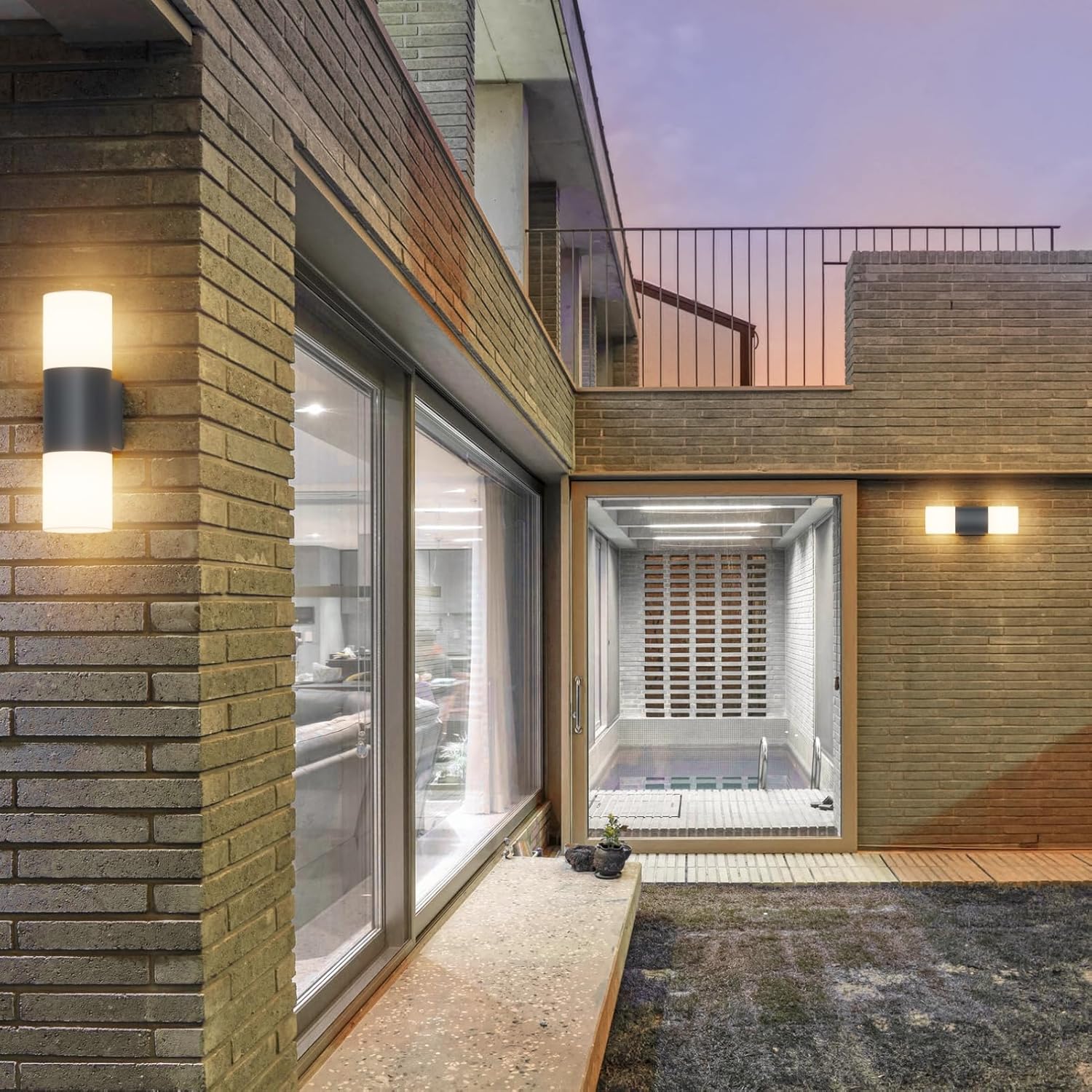 Klighten 2 Applique da Parete E27 Esterno/Interno, Antracite - immagine 7