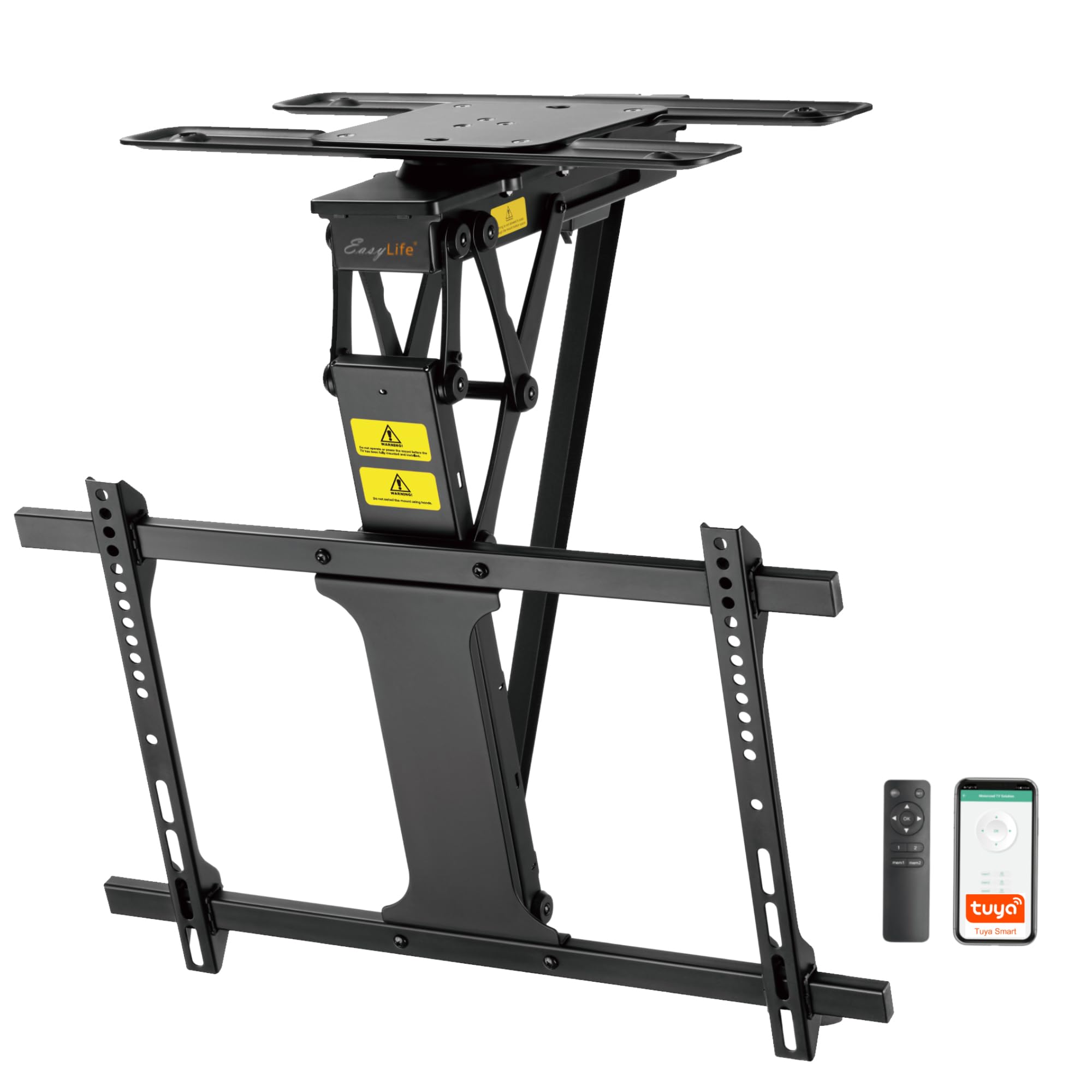 Easylife - Supporto TV Soffitto Elettrico Girevole