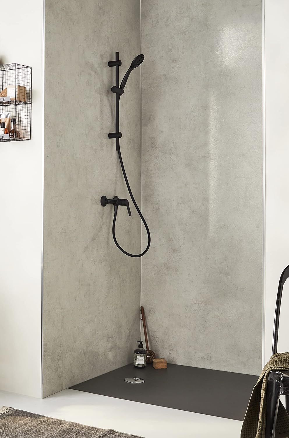 Jacob Delafon Set Miscelatore Doccia Aimé Nero Opaco - immagine 2