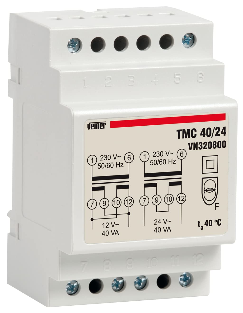 Vemer VN320800 TMC 40/24 - Trasformatore 24V 40V