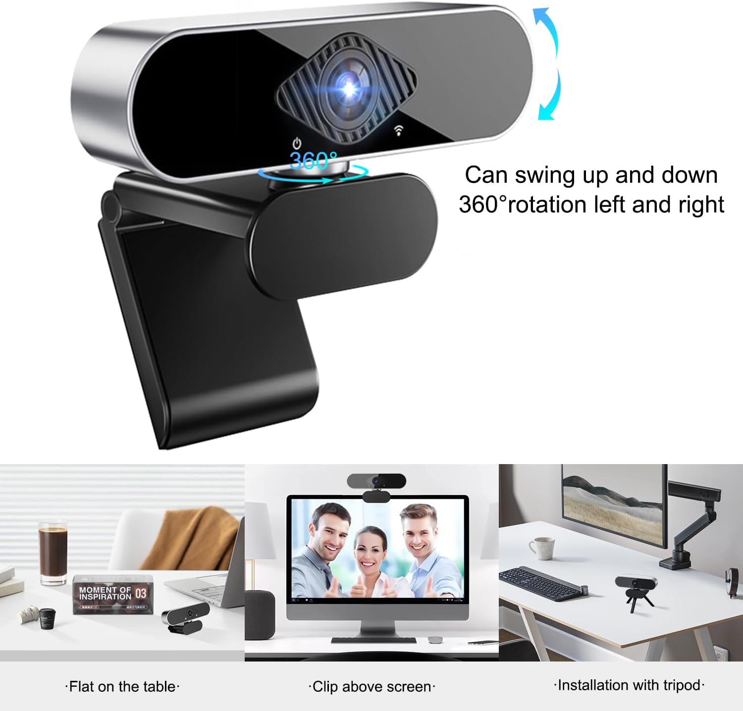 Webcam PC con Microfono USB Full HD 1080p - immagine 5